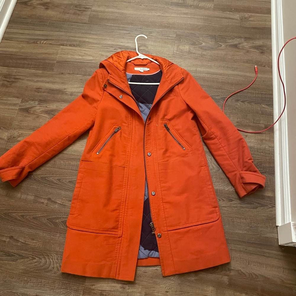 Orange Boden moleskin duffle coat, 6